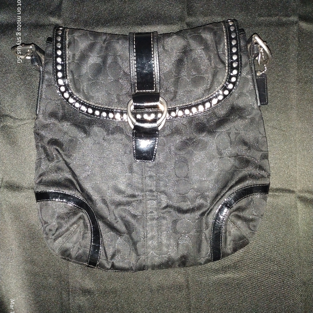 Black Luxury Coach Bag